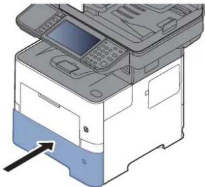 OLIVETTI dCopia 4513M plus - Repousser doucement le magasin à l'intérieur. - 1