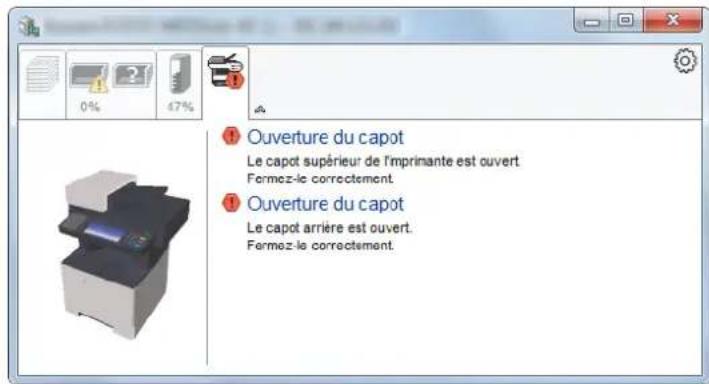 OLIVETTI dCopia 4513M plus - Onglet Alerte - 1