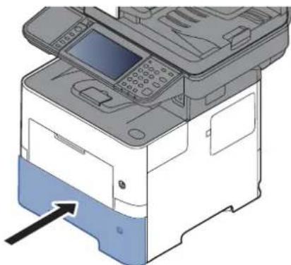 OLIVETTI dCopia 4513M plus - Repousser doucement le magasin à l'intérieur. - 1