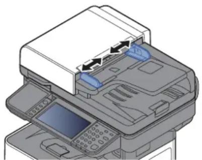 OLIVETTI dCopia 4513M plus - Régler les guides de largeur de papier. - 1