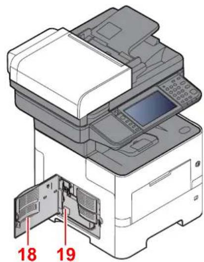 OLIVETTI dCopia 4513M plus - Connecteurs/intérieur - 5