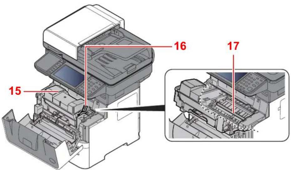 OLIVETTI dCopia 4513M plus - Connecteurs/intérieur - 4