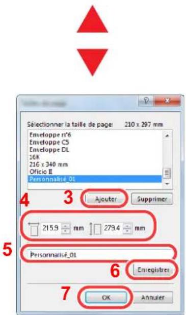 OLIVETTI dCopia 4513M plus - Enregistrer le format de papier. - 2