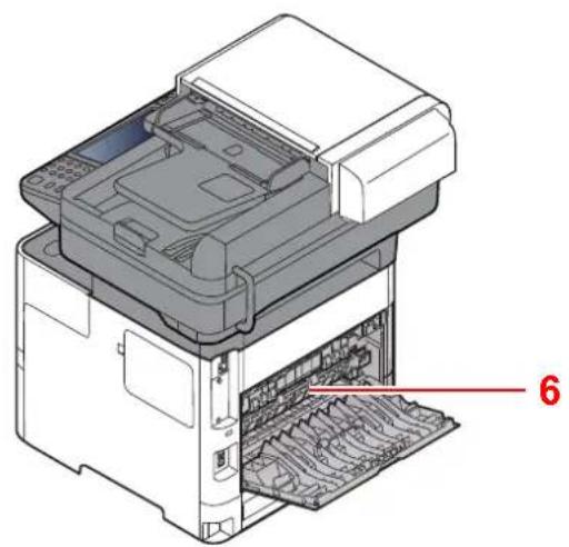 OLIVETTI dCopia 4513M plus - Connecteurs/intérieur - 2