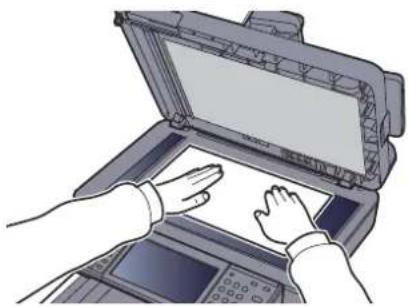 OLIVETTI dColor MF3023 - Mettre en place les originaux. - 2