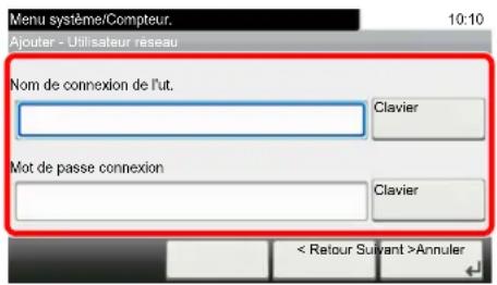 OLIVETTI dColor MF3023 - Spécification de l'utilisateur à partir des utilisateurs réseau - 1
