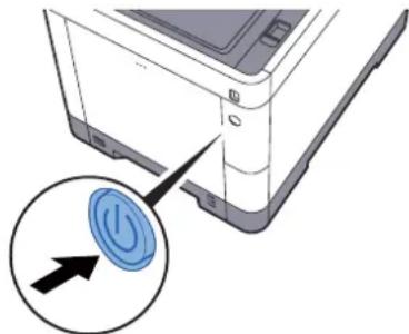 OLIVETTI dColor MF3023 - Mise hors tension - 1