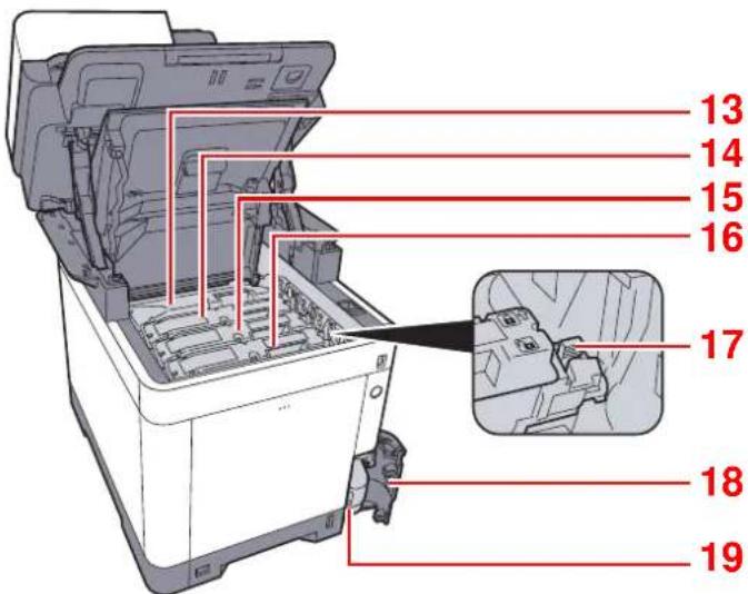 OLIVETTI dColor MF3023 - Connecteurs/intérieur - 2