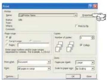 OLIVETTI dColor MF1600 plus - Options d'impression des applications windows - 1