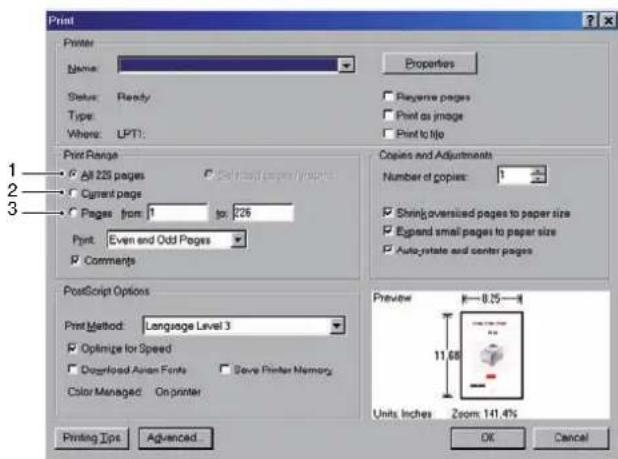 OLIVETTI dColor MF1600 plus - Impression de PAGES - 1