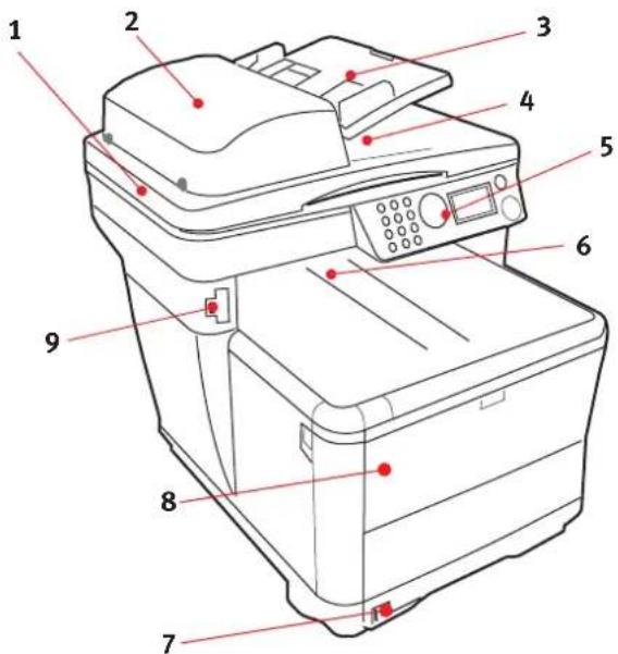 OLIVETTI dColor MF1600 plus - VUE de FACE - 1