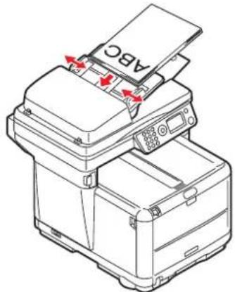 OLIVETTI dColor MF1600 plus - Positionnement des documents dans le chargeur - 2