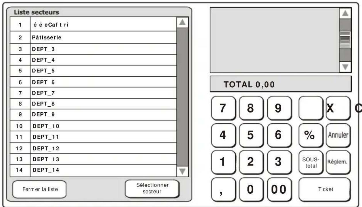 OLIVETTI Nettun@7000int’l 4Restaurant - VENTES A L'AIDE DE LA LISTE DES SECTEURS - 1