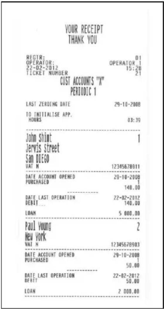 OLIVETTI Nettun@7000int’l 4Restaurant - RAPPORT COMPTES CLIENT - 1