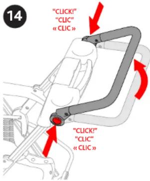 CHICCO KeyFit Caddy - Ajuster la poignée de la chariot - 1