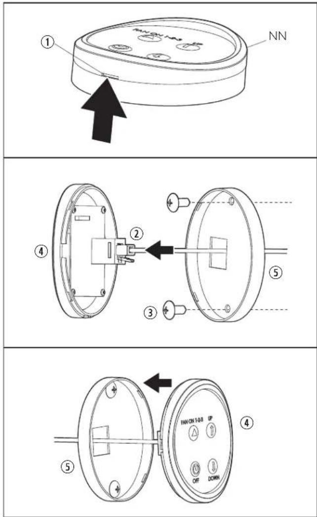 DOMETIC FanTastic Vent 3350 - Mounting the Wall Controls - 1