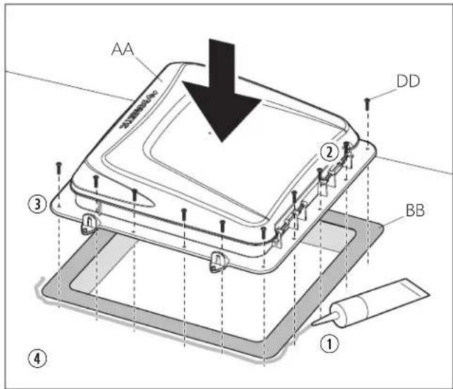 DOMETIC FanTastic Vent 3350 - Vent Mount - 1
