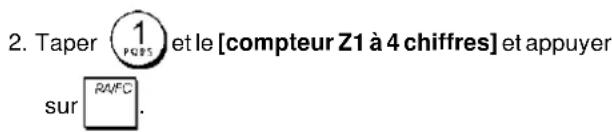 OLIVETTI ECR 7700LD Eco - Réglage du compteur Z1 - 1
