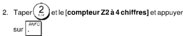 OLIVETTI ECR 7700LD Eco - Réglage du compteur Z2 - 1