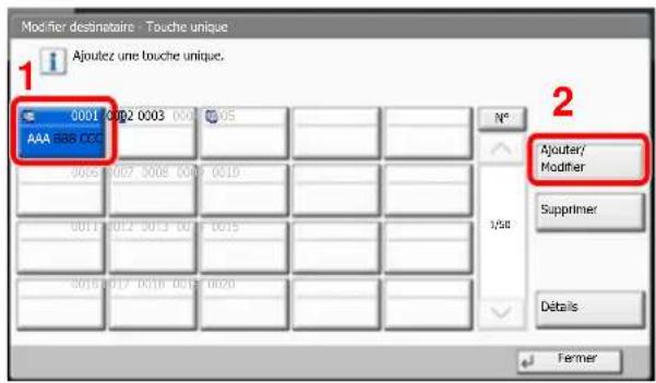 OLIVETTI dCopia 4500MF plus - Ajouter des touches uniques. - 1