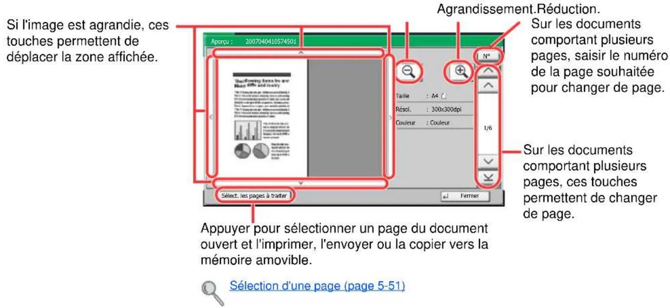 OLIVETTI dCopia 4500MF plus - Aperçu des documents/verification des détails du document - 1