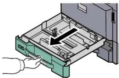 OLIVETTI dCopia 4500MF plus - Tirer le magasin jusqu'à ce qu'il se bloque. - 1