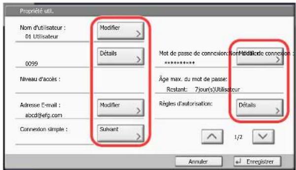 OLIVETTI dCopia 4500MF plus - Modifier les propriétés utiliser. - 1