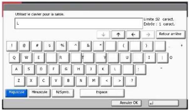 OLIVETTI dCopia 4500MF plus - Saisie de caractères - 1