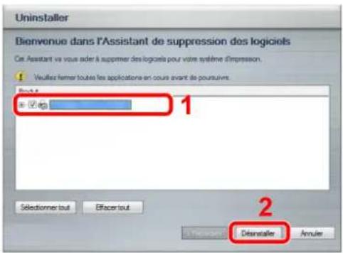 OLIVETTI dCopia 4500MF plus - Désinstaller le logiciel. - 1