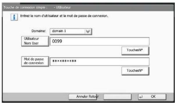 OLIVETTI dCopia 4500MF plus - Spécification de l'utilisateur à partir des utilisateurs réseau - 1