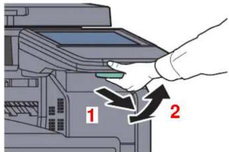 OLIVETTI dCopia 4500MF plus - Réglage de l'inclinaison du panneau de commande - 1