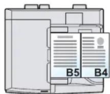 OLIVETTI dCopia 4500MF plus - Exemple:B4 et B5 - 2