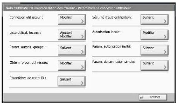OLIVETTI dCopia 4500MF plus - Configurer les paramètres. - 1