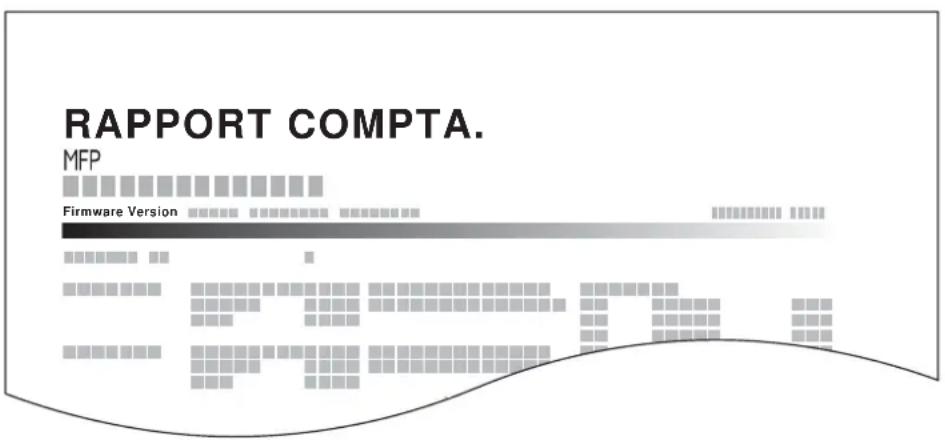 OLIVETTI dCopia 4500MF plus - Impr. rapport compteurs - 1