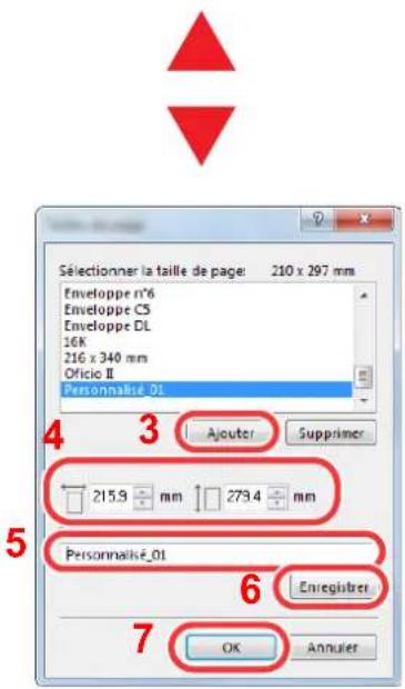 OLIVETTI dCopia 4514MF - Enregistrer le format de papier. - 2