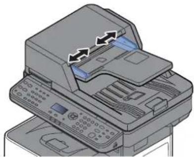 OLIVETTI dCopia 4514MF - Régler les guides de largeur de papier. - 1
