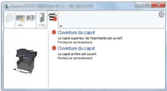 OLIVETTI dCopia 4514MF - Onglet Alerte - 1
