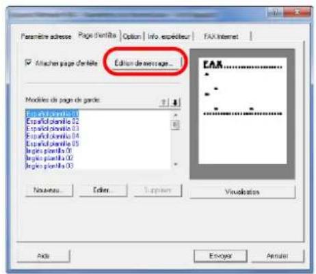 OLIVETTI dCopia 8001MF - Modifier le message. - 1