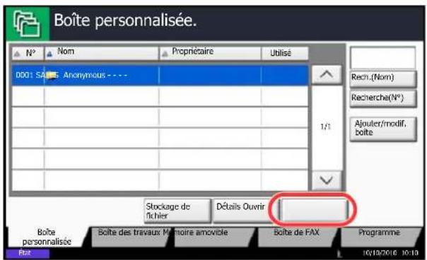 OLIVETTI dCopia 6500MF plus - Utilisation de base de la Boîte de document - 2