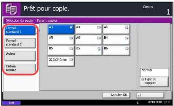 OLIVETTI dCopia 6500MF plus - Selection du bac MF - 1