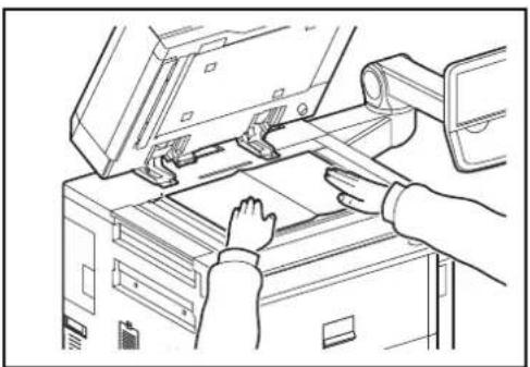 OLIVETTI dCopia 6500MF plus - Mise en place des originaux sur la glace d'exposition - 2