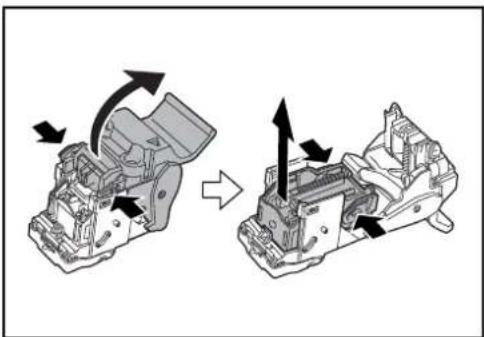 OLIVETTI dCopia 6500MF plus - Remplissage des portecartouches d'agrafes B/C (option) - 3