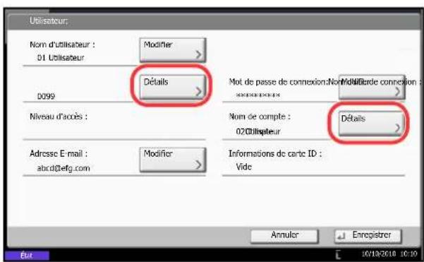 OLIVETTI dCopia 6500MF plus - Connexion d'un utilisateur ne possedant pas les droits d'administrateur (propriete utiliseur) - 1