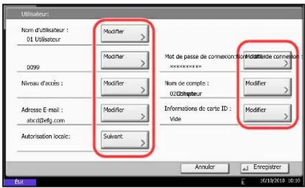 OLIVETTI dCopia 6500MF plus - Connexion d'un utilisateur possedant les droits d'administrateur - 1