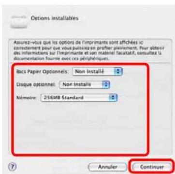 OLIVETTI dCopia 6500MF plus - Installation du pilote d'imprimante sous Macintosh - 8