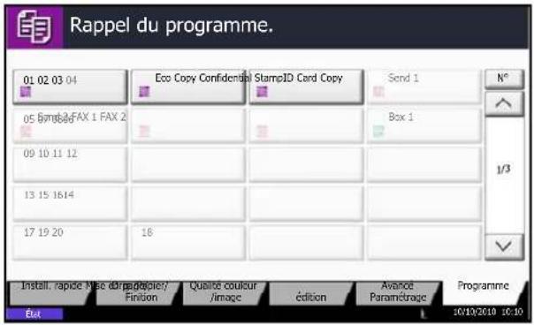OLIVETTI dCopia 6500MF plus - Rappel de programmes - 2