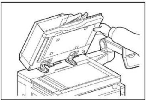 OLIVETTI dCopia 6500MF plus - Mise en place des originaux sur la glace d'exposition - 1