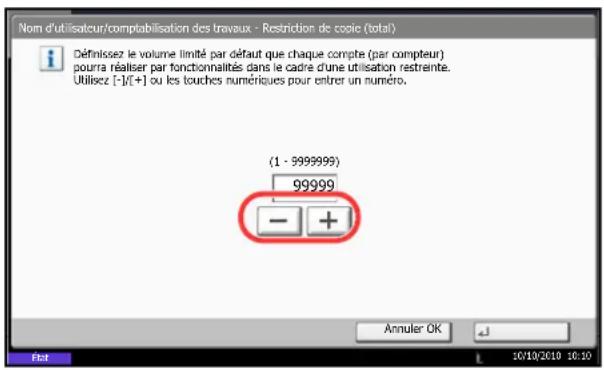 OLIVETTI dCopia 6500MF plus - Paramétres disponibles - 1