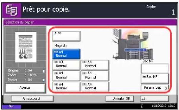 OLIVETTI dCopia 6500MF plus - Selection du magasin - 1