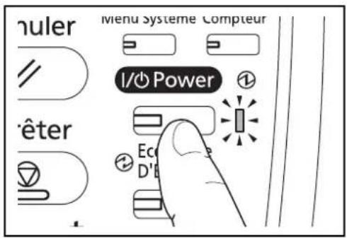 OLIVETTI dCopia 6500MF plus - Mise sous tension - 1
